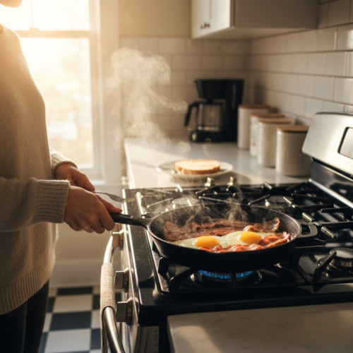 Tiếng Xèo Xèo Trên Chảo Và Câu Chuyện Của Ngày Mới